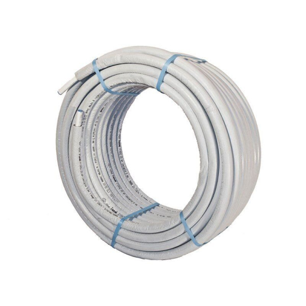 Teava metaloplast d.16 ( izolatie alba 6 mm colac 50m)