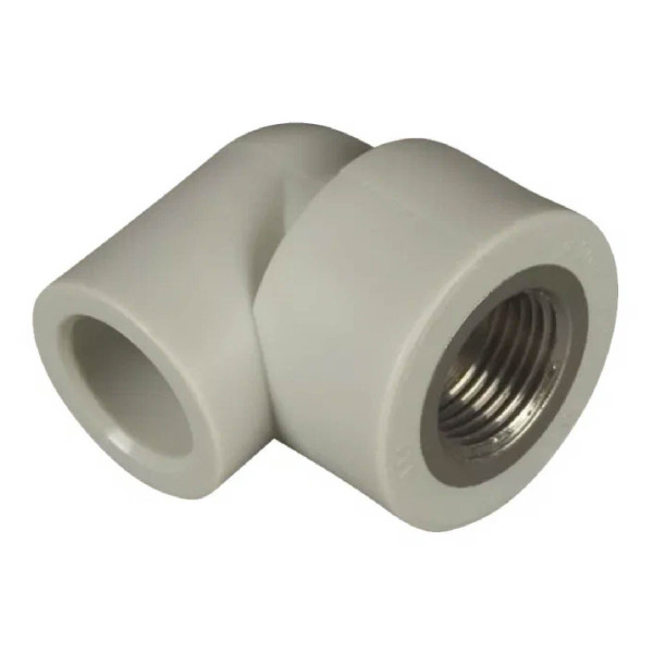 Отвод  ПП-Р с металлической внутренней резьбой 25*3/4  fv plast