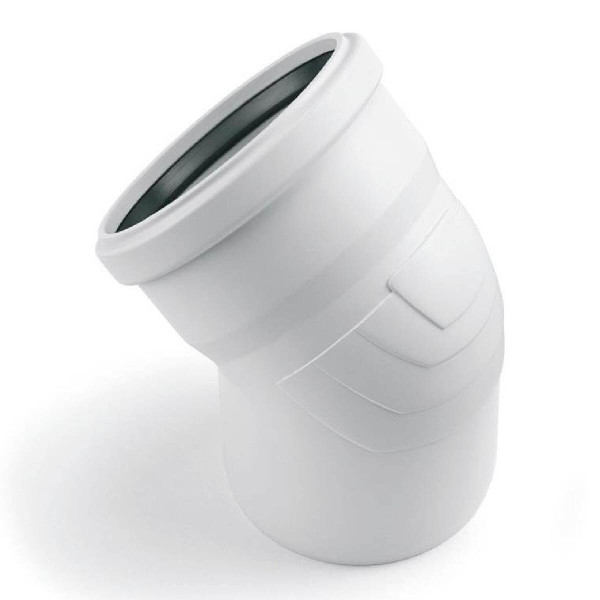 Отвод 45 гр. для конденсационных котлов vaillant dn 130 pp