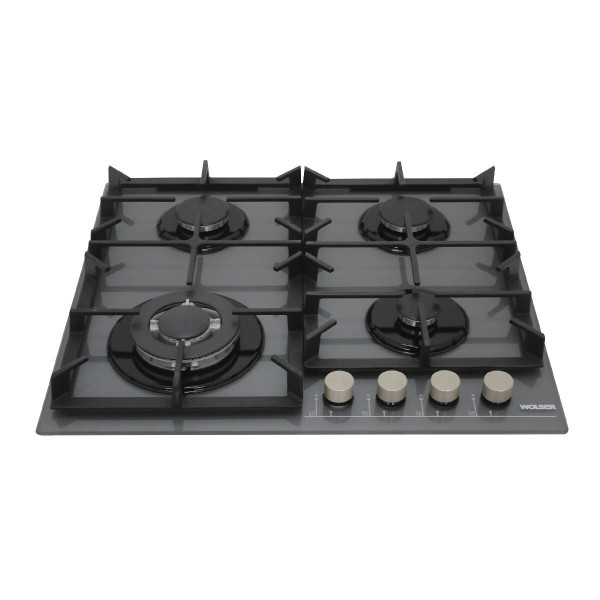 Газовая варочная поверхность  wolser wl-kf 6400 grey glass ffd