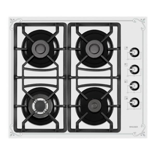 Plita de gaz incorporabila wolser wl- f 6401 gt ic  white rustic