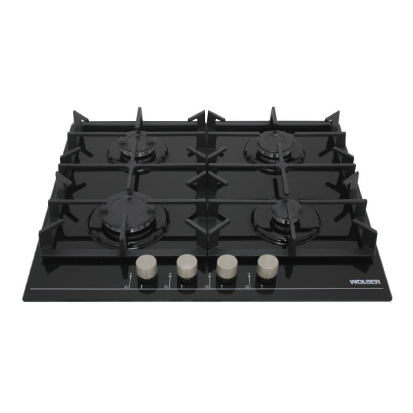 Варочная газовая поверхность wolser  wl- 64g black glass eco