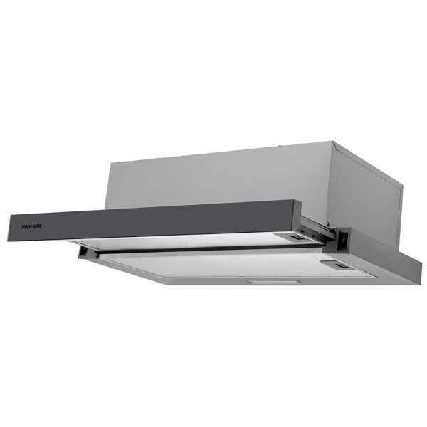 Hota de bucatarie wolser wl 60 fg ix grey incorporabila