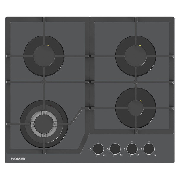 Plita de gaz incorporabila wolser wl-6400 gbn q grey