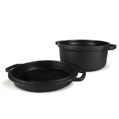 Cazan cu capac-gril mr-4124...