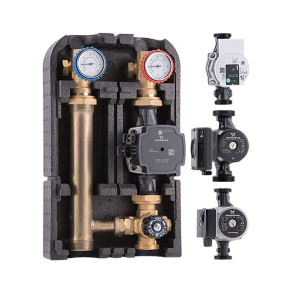 Grupuri de pompe cu reglare termostatica  (grundfos)  dn 25 g 1 1/2 m - g 1 f  barberi