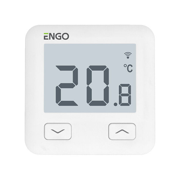 Termostat engo e10-w (încastrat în perete) prin wi-fi, zigbee, 230v, white (podea)