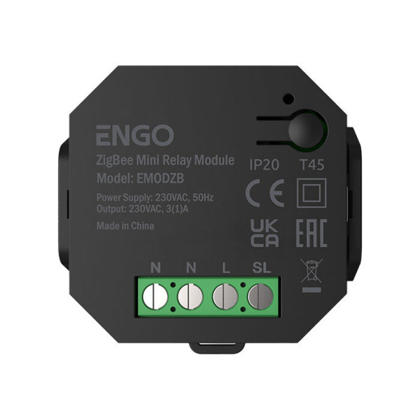 Modul releu engo emod-zb, zigbee 3.0, 230v, functie de repetor