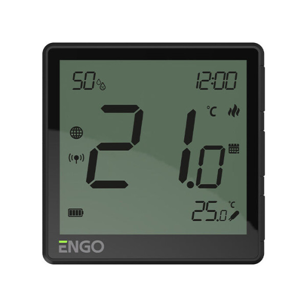 Termostat engo eone-batb prin internet zigbee cu baterie, black