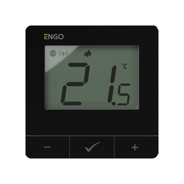 Термостат engo e25-230b через интернет zigbee/wireless, 230В, black