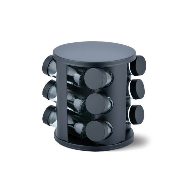 Набор ёмкостей для специй 12 шт. mr1725 black