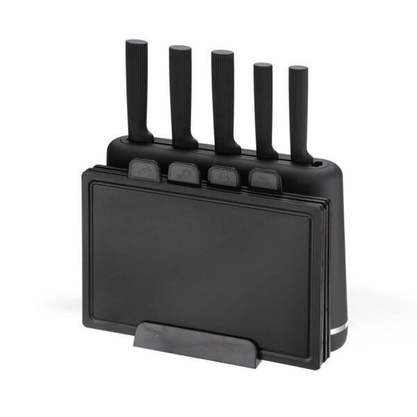Set de cutite 5 ob.+set tocatoare 4 ob. mr-1412 black