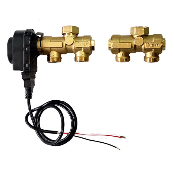 Set de recirculare teknix kit valvola tre vie (fugas) cu motor electric inclus